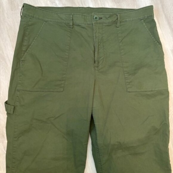 Old Navy Green Ankle Carpenter Pants - size 18 - Picture 3 of 8